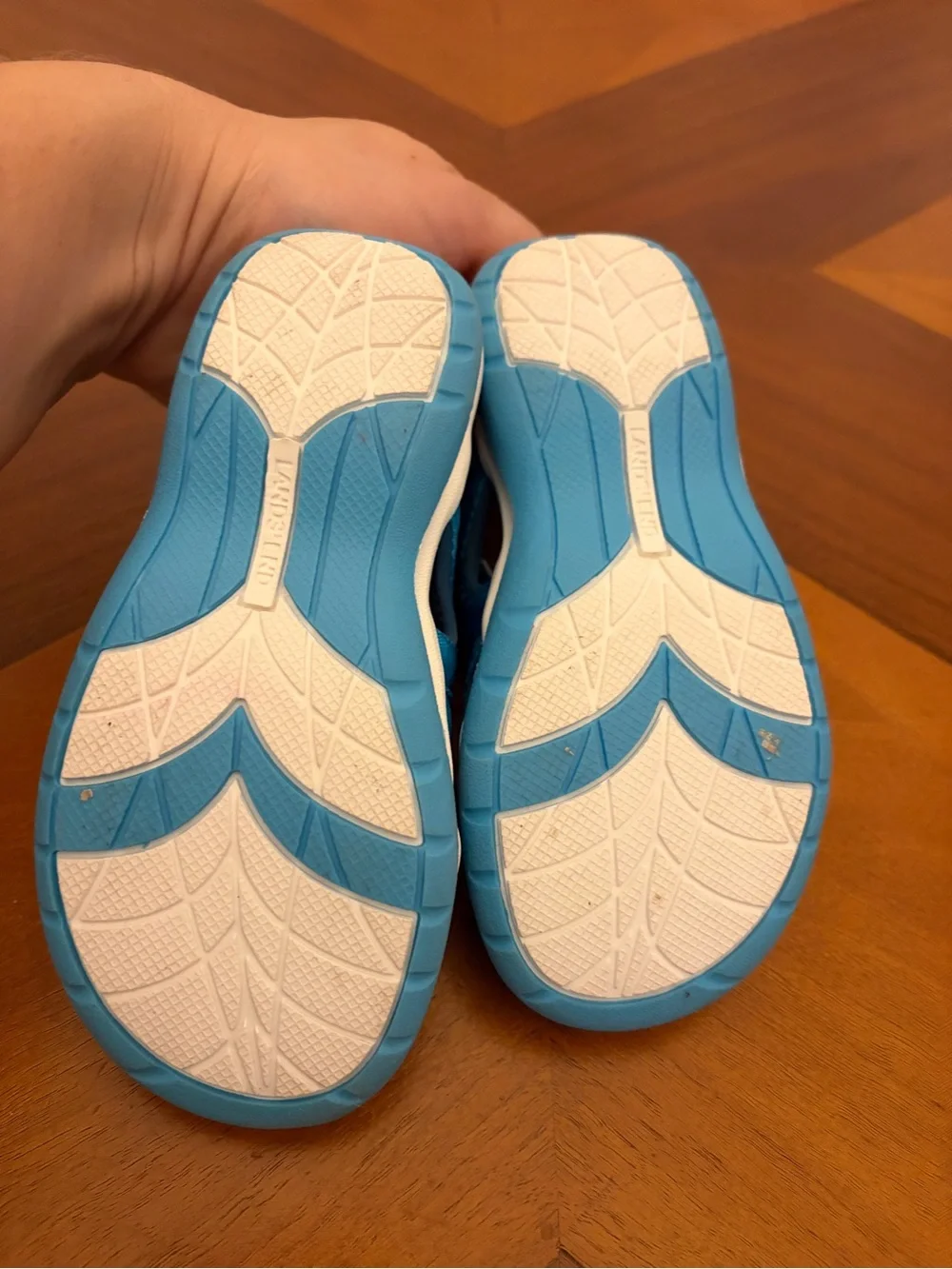 Lands End Kids purple and  Blue and water friendly Active Sandals